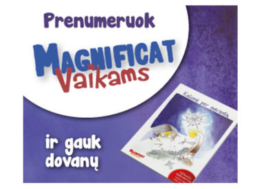 Prenumeruok „Magnificat vaikams“ ir gauk  dovanų